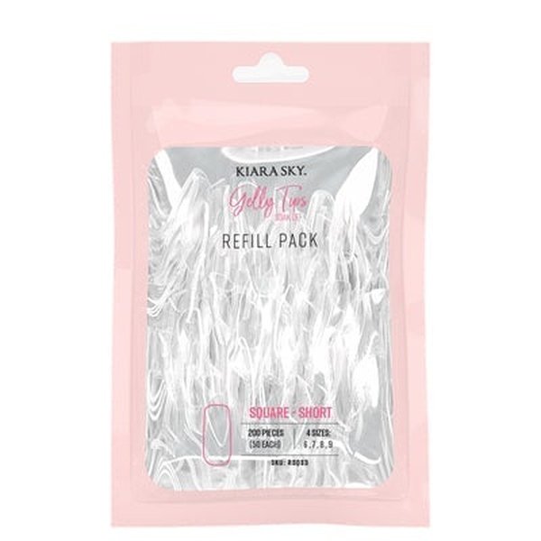 GELLY TIPS REFILL PACK - SQUARE SHORT KSGTR-SQS6789 