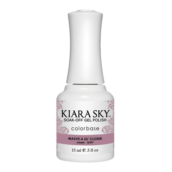 Kiara Sky Gel Nail Polish - G597 MAUVE A LIL' CLOSER G597 